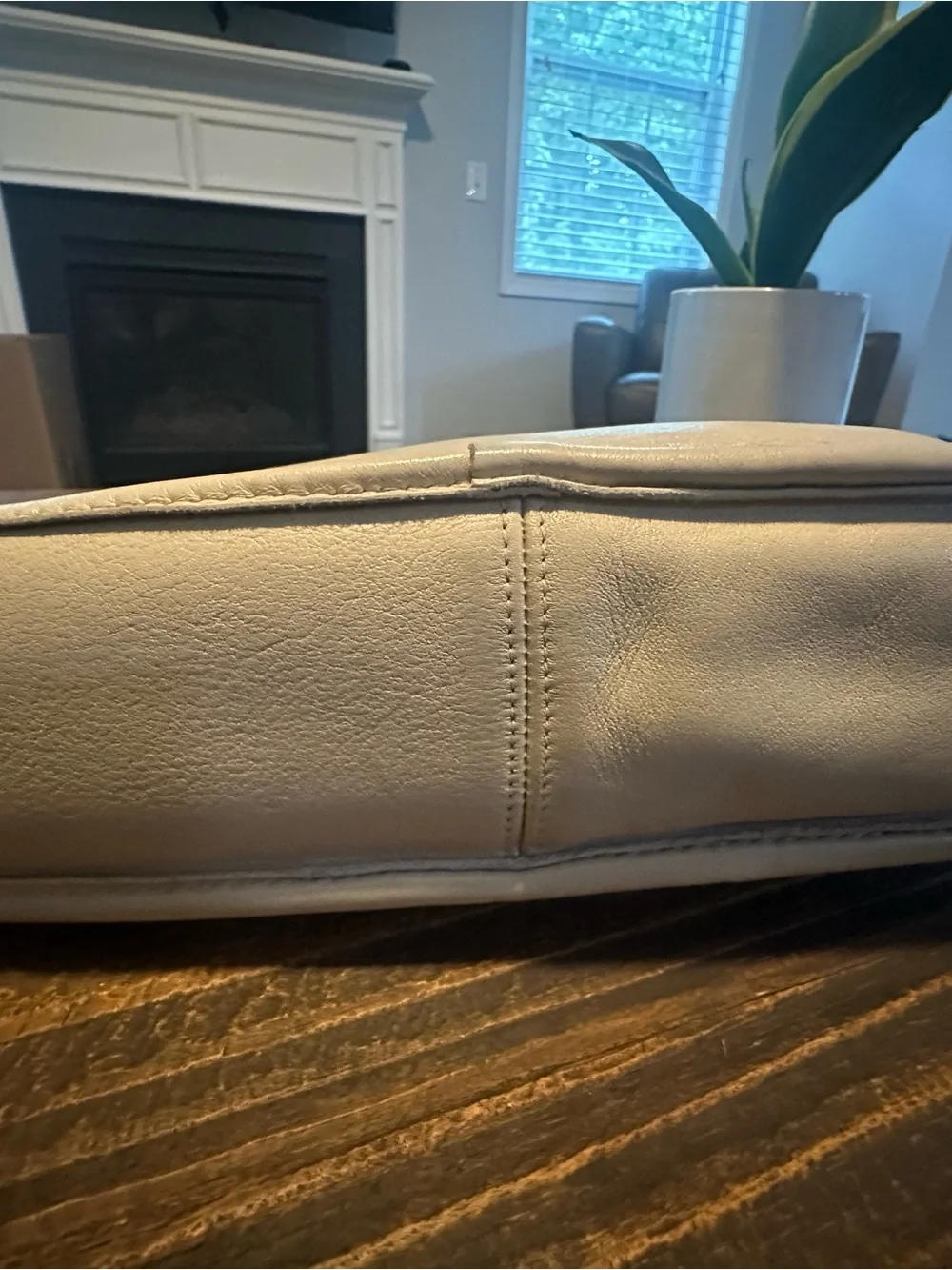 Vintage Coach Cafe Bag 4111 Bone Ivory Leather Crossbody USA